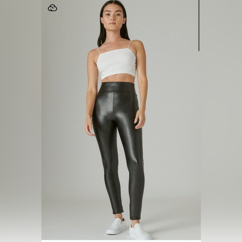 NWT Lucky Brand Vegan Leather Legging Size M